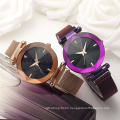 RE 122 Fashion Starry Sky Dial Simple Strip Rhinestone Designer Ladies Magnet Strap Watch Quartz Watch Relogio Feminino